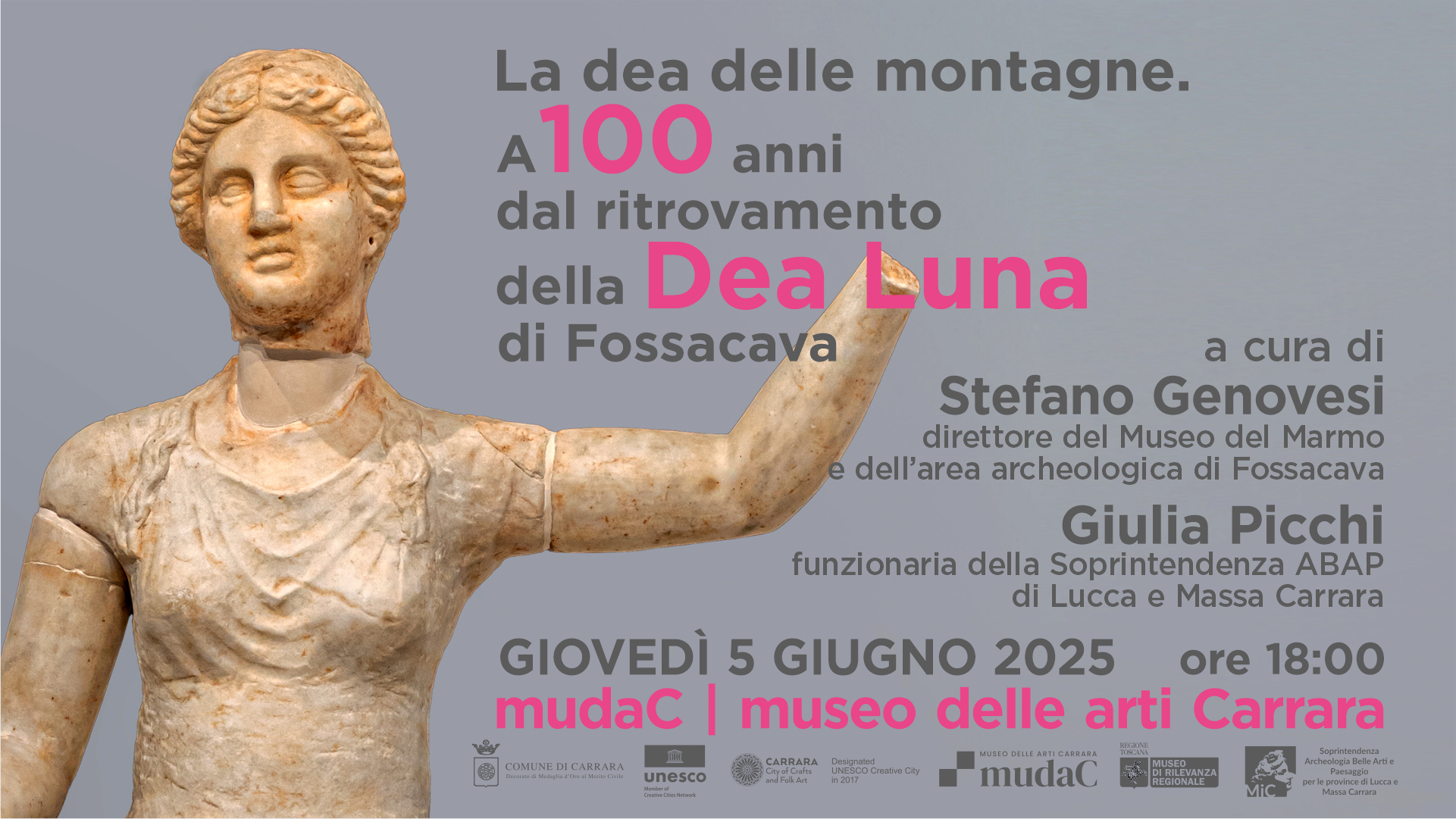 La dea delle montagne. A 100 anni dal ritrovamento della statua della Dea Luna di Fossacava